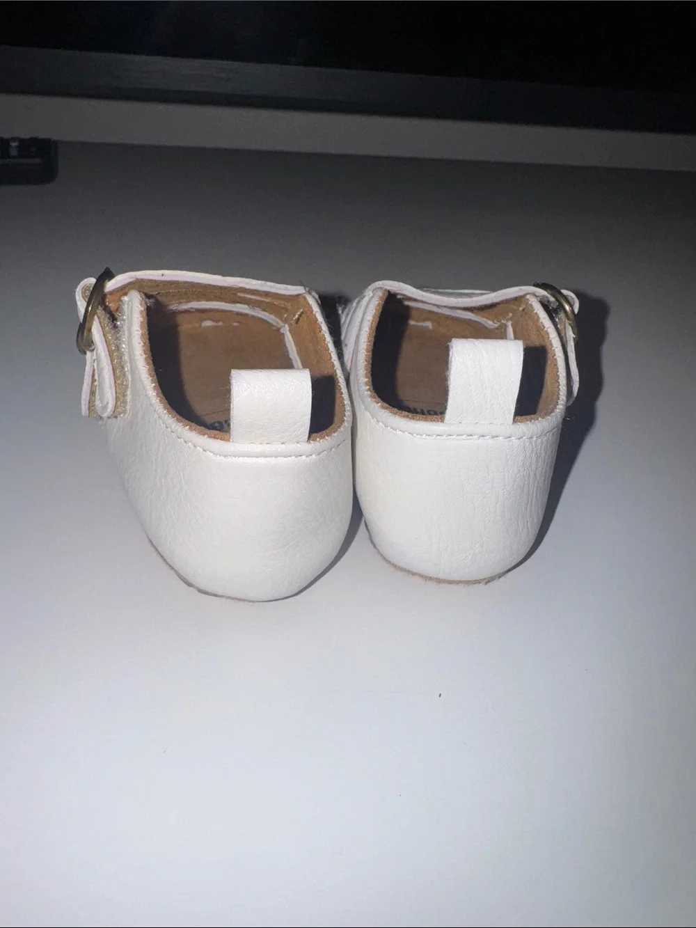 Classic White Baby Mary Janes with Double Strap